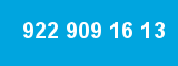 922 909 16 13 922 909 16 13
